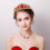 Diadema rosso oro con cristalli (1 pezzo) 6