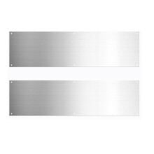new 2 Pieces Door Kick Plate Kick Plates for Exterior Doors Aluminum Kick Plate for Doors Decor Avoid th