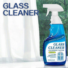 (500ml) Powerful Glass Cleaner Spray - Streak-Free Window and Mirror Cleaner for Home, Kitchen, and Multi-Surface Use