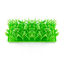 Silicone Grass Mat for Cat Strong Suction Cup Pet Feeding Tray for Puppy Kittens