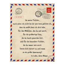 (76*102230G, German Daughter) Envelope Blanket Comfortable Warm Flannel Throw Blanket Great Present Idea