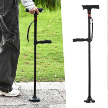 Smart Walking Cane for Men Women Lightweight, Adjustable with LED Flashlight & Anti-Slip Base, Perfect for Seniors & Outdoor Use