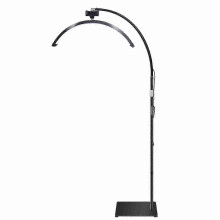 new 360 Rotating LED Floor Fill Light - Dimmable, Adjustable with Phone Holder & Remote