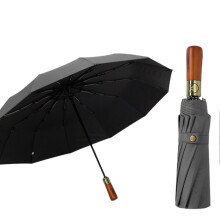(Grey) 12 Ribs Fully Automatic Rain-Umbrellas Waterproof Sun Protection Umbrellas for Outdoor Travel