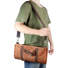 (Brown) Bartender Storage Bag Bartender Tools Storage Fold-able Bag Bar Bartender Kit