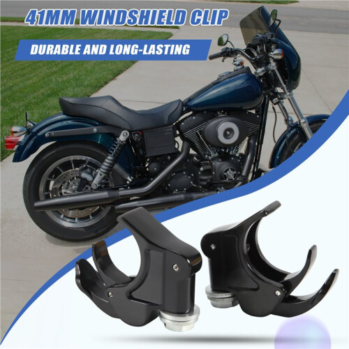 2pcs 41mm Windshield Clip for -Davidson Dyna Super Glide Sportster XL