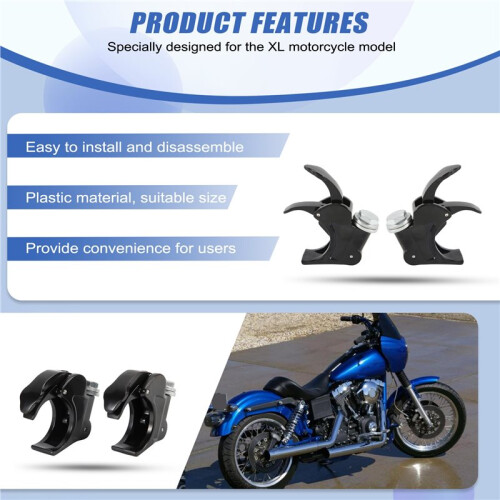 2pcs 41mm Windshield Clip for -Davidson Dyna Super Glide Sportster XL 2