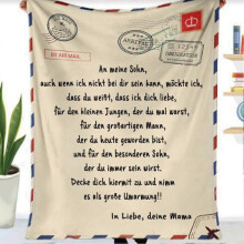 (150*203230G, German Daughter) Envelope Blanket Comfortable Warm Flannel Throw Blanket Great Present Idea