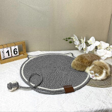 (White) Ball Integrated Cat Scratching Mat Multifunctional Cat Scratch Pad for Cat Supplies