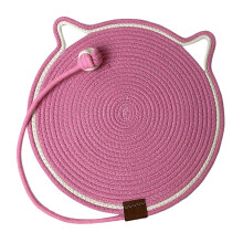 (Pink) Ball Integrated Cat Scratching Mat Multifunctional Cat Scratch Pad for Cat Supplies