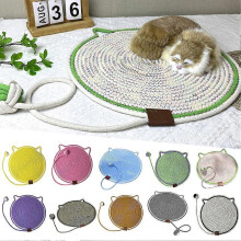 (Purple) Ball Integrated Cat Scratching Mat Multifunctional Cat Scratch Pad for Cat Supplies
