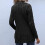 Γυναικεία πλεκτή ζακέτα μαύρη oversized με τσέπες XXL 3