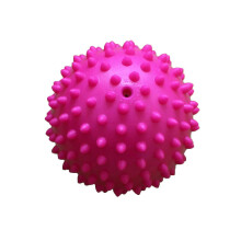 new 7.5cm PVC Spiky Hard Massage Ball Trigger Point Sport Hand Foot Pain Fasciitis RelieverPink