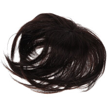 Haarstukje met pony van echt mensenhaar voor vrouwen met dunner wordend haar (1 stuk)