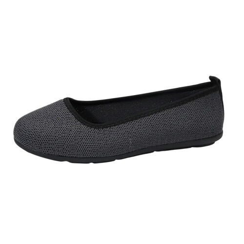 Damen-Freizeitschuhe, flach, dunkelgrau, Größe 7 1