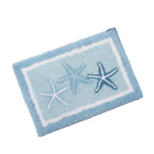 Bathroom Carpet, Coastal Bath Mat, Cute Starfish Cluster, Anti Slip, Soft and Absorbent Ocean Themed Bathroom Decoration