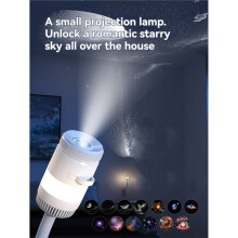Proyector de Estrellas USB Luz Nocturna 360 Flexible Proyector de Nebulosa Planetaria para Regalo