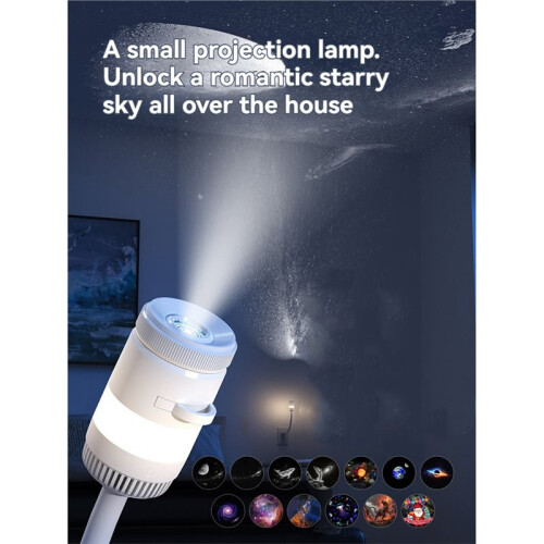 USB  Projector Night Light 360 Flexible Romantic Starry Sky Nebula Planet Projection Lamp for Gift