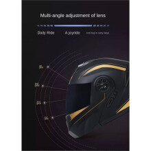 Personalisierte Dual-Linsen-Hochklapphelme Motocross-Rennmodularhelme für Männer Mode Vollgesichtshelm M