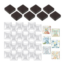 72 Stück Quadratische Bastelmagnetselbstklebende Rückseite + Flexible Magnetische Folie für DIY-Bastel Kühlschrank Kühlschrankanhänger