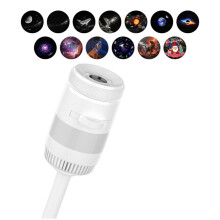 Projektor Galaktyczny USB Nocna Lampka 360 Elastyczna Romantyczna Projekcja Gwiaździstego Nieba i Planet Jako Prezent