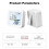 Tuya WIFI Temperature Humidity Sensor Backlight Hygrometer Thermometer  Life APP Control Support Alexa 7