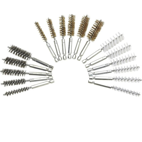 Brushes Set, 20-Pc Power Drill Cleaning Kit with Nylon, Stainless Steel Brushes 1