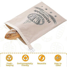 2-Piece Beeswax Bread Bag Set - Designed for Sourdough & Homemade Loaves, Excellent for Food Preservation & Freezing