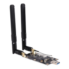 Adattatore NGFF da USB 3.0 A M.2 Key B, Modulo LTE 4G 5G, Dongle USB 3.0 con Doppia Antenna SIM per RM530N EM05 EM06-e EM12-G