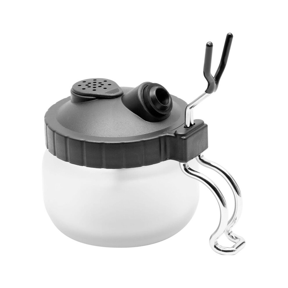 Airbrush Cleaning Pot, Glass Cleaning Pot With Holder, Cleans Airbrush, Airbrush Holder Station 6032787903148