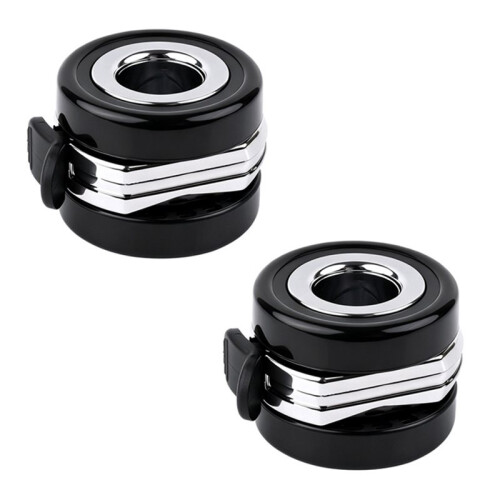 Kit com 2 Rodízios Ocos HomeRack de 60 mm (2,5 Polegadas) com Freio, Compatíveis com Furo Roscado Padrão M8.