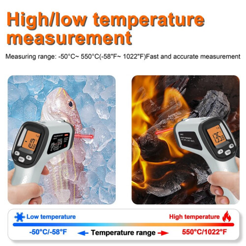Infrared Non-Contact Thermometer Handheld Industrial High-Precision Electronic Thermometer 1