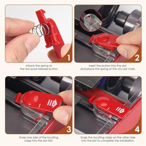 Release Catch with Spring Replacement Kit Compatible with  Wash G1 Wet Roller  Red Catch Release Clip Button Replacement 1
