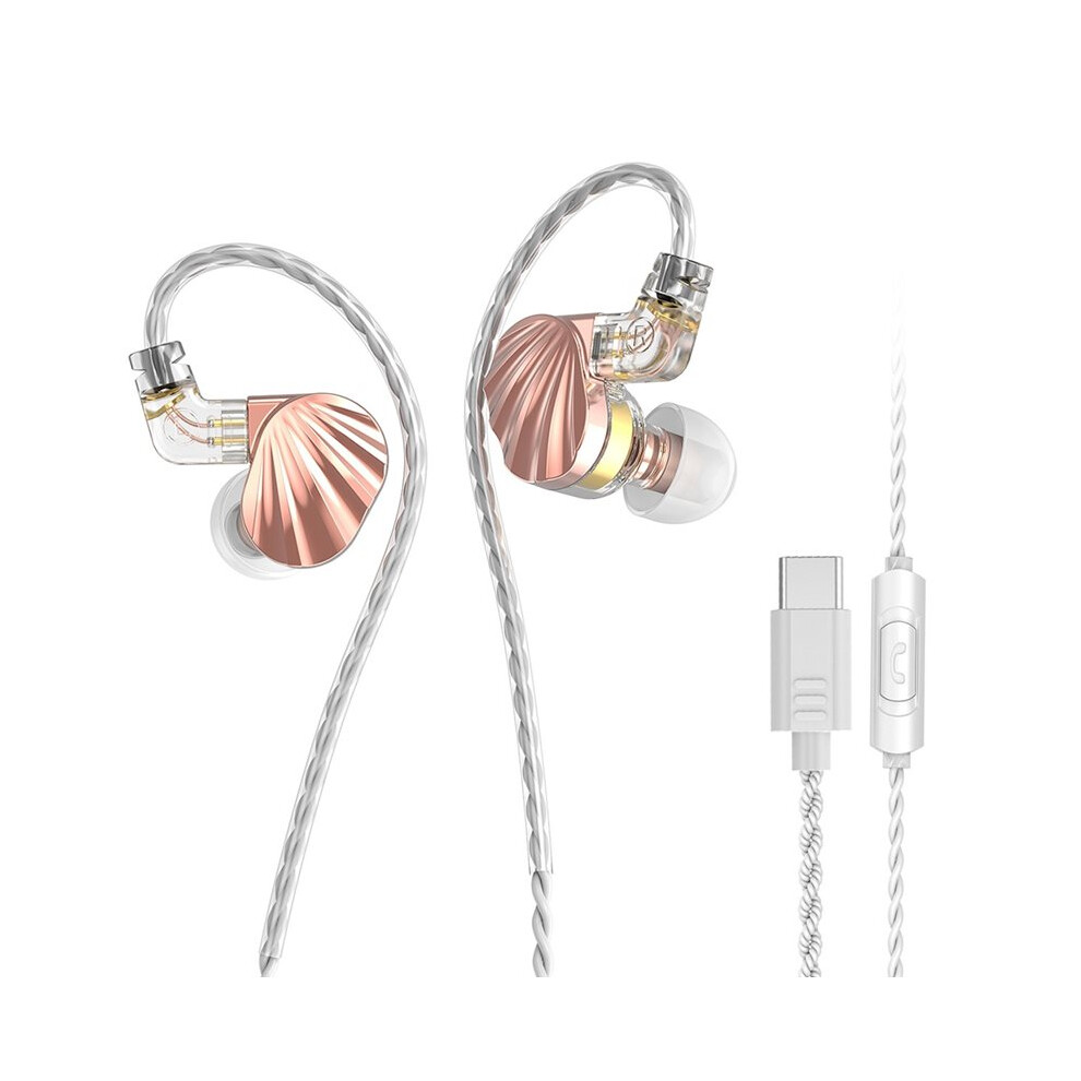 Wired Earphone In Ear 3.5Mm Type-C Interface With Microphone Hifi Sound Effect Listen Music Game Wired Headset 6031897872696