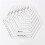 4Pcs Quilting Ruler Set, Clear Plastic Quilting Square Template Triangle Hexagon 45 60 Degree Ruler 4