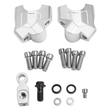 Motorcycle Handlebar Riser Mounting Clamp Handlebar Height and Rear Shift Adapter Parts for 800MT Silver