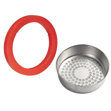 Filtre pour Machine à Expresso 58 mm - Passoire en Acier Inoxydable avec Joint en Silicone pour un Arôme de Café Amélioré (Compatible avec les