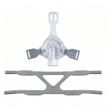 Maschera Nasale di Ricambio Anti-Russamento per CPAP con Fascia per La Testa, Riutilizzabile, In Morbido Silicone, per il Viso Intero.