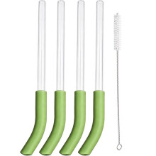 4Pcs Replacement Straw for BlendBOSS Personal Smoothie Blender Tumbler, Reusable Straws with Cleaning Brush