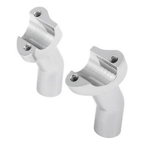 Chrome 3.5Inch Tall Pullback Handlebar Risers for  Softail Dyna Sportster Touring Pullback Aluminum Straight