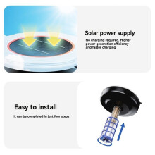 Solar Pool Ionizer Copper Silver Ion Swimming Pool Purifier Clear Water Cleaner Anti-Algae Outdoor Pond Sterilizer