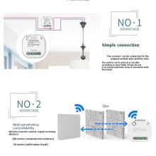 ZigBee Slimme Draadloze Zelf-Aangedreven Schakelaar, Kinetische voor Alexa voor Home Eenvoudige Installatie