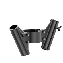 Soporte Doble para Mástil de Bandera de RV para Gato de Lanza de Remolque, Soporte de Bandera de Aluminio con Bloqueo de Tornillo de Mariposa, para