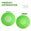 Tapete de Turntable Acrílico 30cm Acabamentos Foscos/ Lisos para Prato de Disco de Vinil LP de 12 Polegadas 7