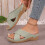 Women's Wedge Sandals Green Size 9 3