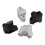 Motorcycle Handlebar Riser Clamp Handle Bar Move Back Mount Extend Adapter for   800MT MT800 Black 3