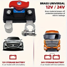 Car Battery Disconnect Manual Automatic Breaker Anti-Power Off Leakage Protector Universal Auto Parts 12V/24V