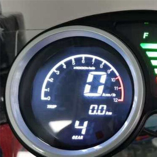 Universal Digital Motorcycle Odometer LCD Meter Speedometer Tachometer Gauges with Night Light 1
