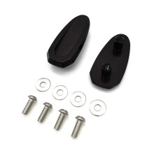 Pour S1000RR 2019-2023 Couvercle de Base de RéTroviseur de Moto Couvercle de Trou de Miroir D'éLiminateur D'EntraîNement de Pare-Brise - Noir