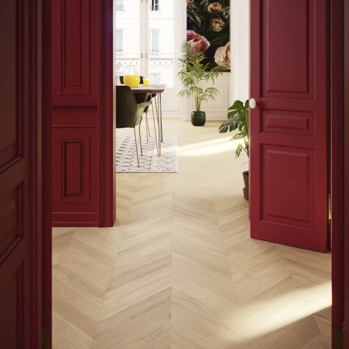 Eslov Oak Engineered Flooring Real Wood Top Layer Natural Effect T3mm 1.75m² 1